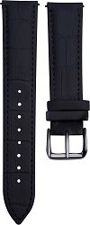 4wrist Krokodil mintás bőrszíj - Fekete 22 mm