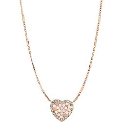 Fossil Bronz nyaklánc gyönggyel JF03164791