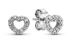 Pandora Ezüst szív fülbevaló 290528CZ