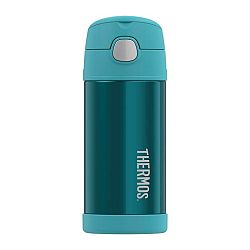 Thermos Gyermek termosz szívószállal - türkiz