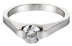 Troli Acél gyűrű kristállyal KRS-088 51 mm