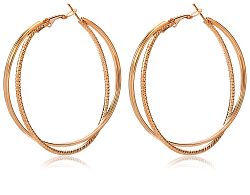 Troli Fashion bronz karika fülbevaló