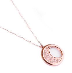 Vuch Divatos bronz nyaklánc Rosegold moon